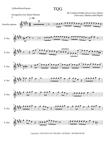 Tqg (arr. Sheet Music Express)