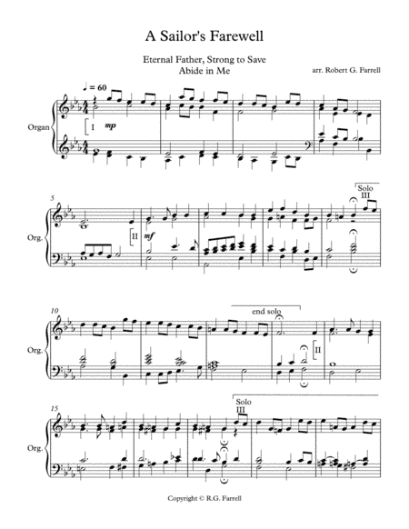 A Sailor's Farewell (arr. Robert G. Farrell)