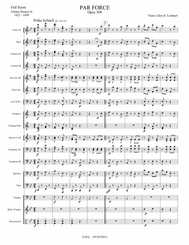 Par force polka (arr. Glen D. Lienhart)