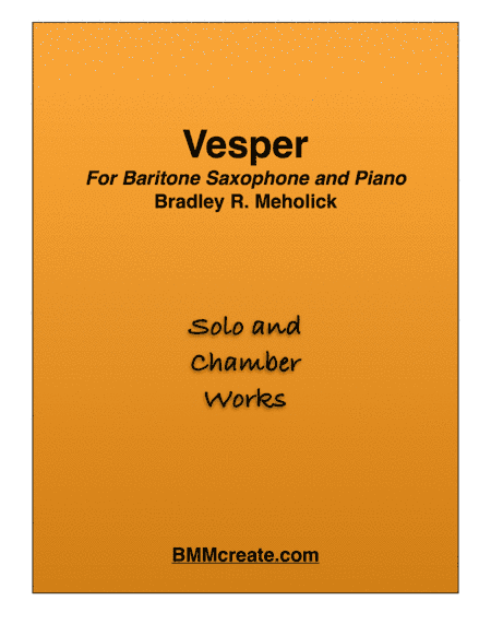 Vesper for Baritone Saxophone and Piano