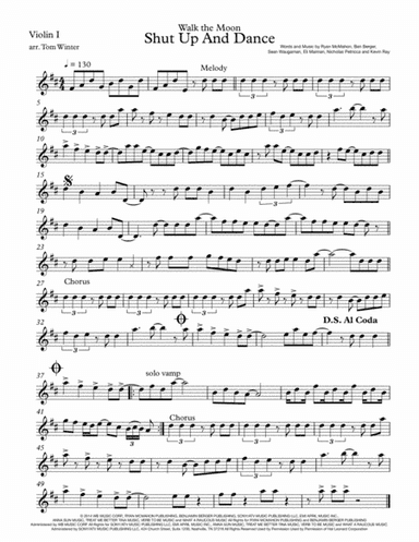 Shut Up And Dance (arr. Thomas Winter)