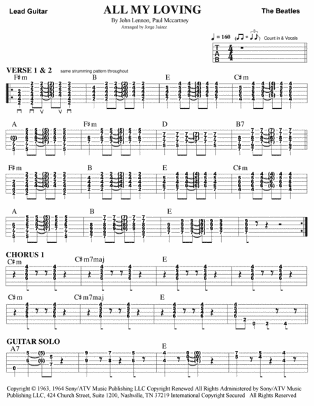 All My Loving (arr. Jorge Juárez)