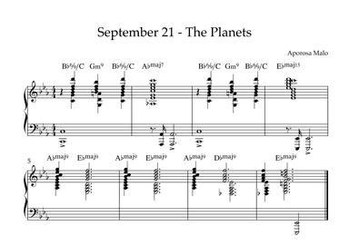 September 21 - The Planets