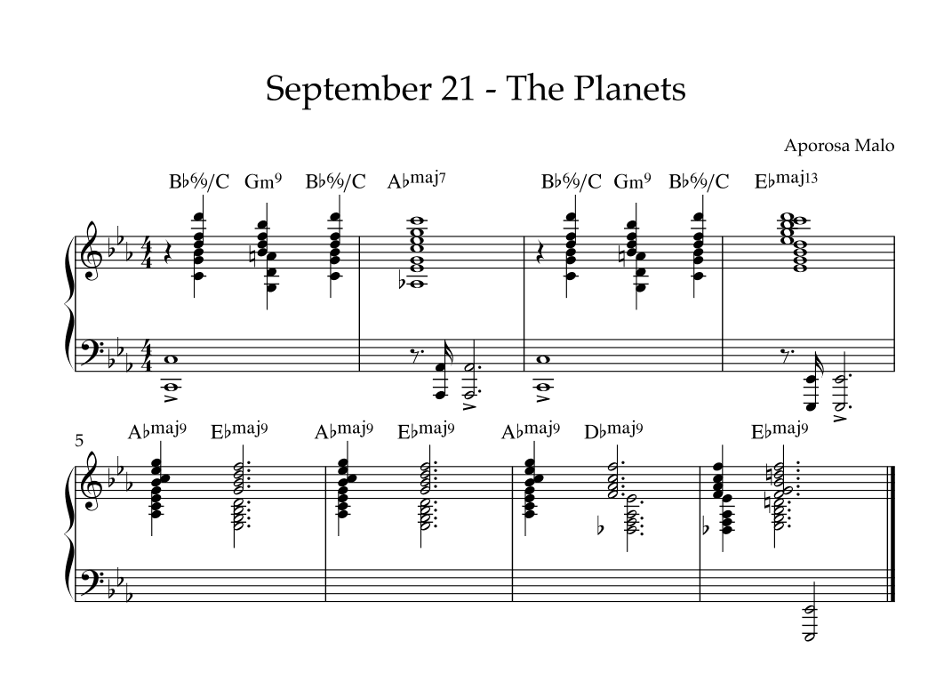 September 21 - The Planets