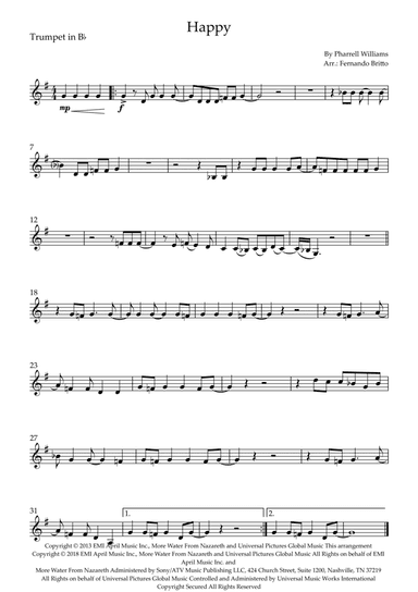 Happy (arr. Fernando Britto)