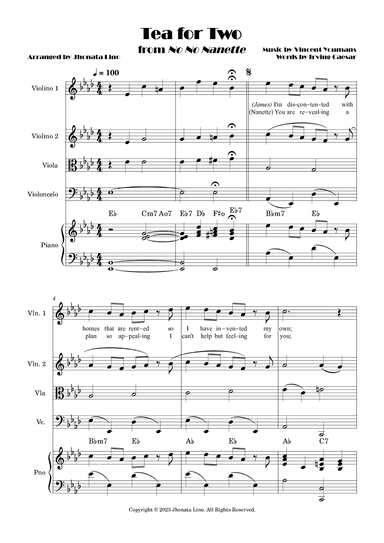 Tea for two (arr. Jhonata Lino)