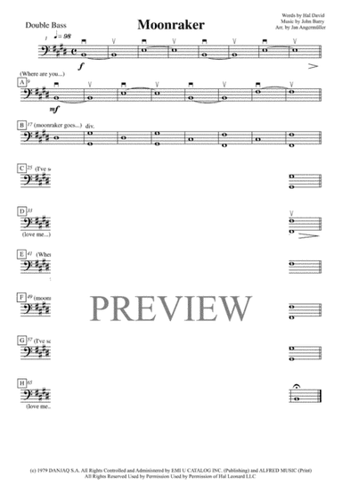 Moonraker Theme from MOONRAKER (arr. Jan Angermüller)