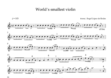 The Worlds Smallest Violin (arr. Ángel López de Rodas)