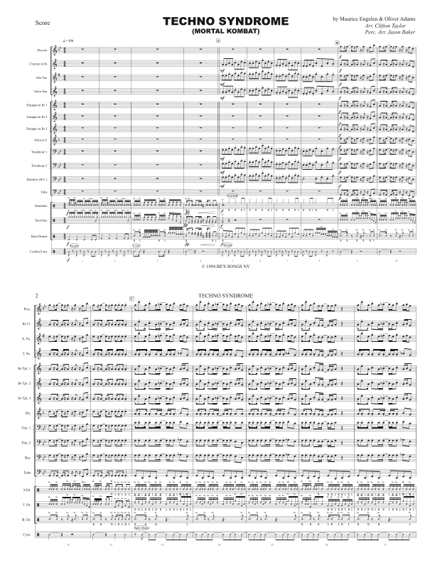Techno Syndrome (arr. Clifton Taylor & Jason Baker)