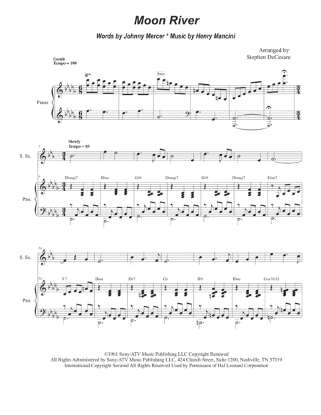 Moon River (arr. Stephen DeCesare)