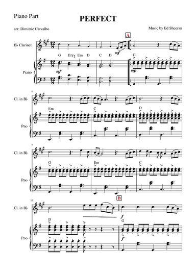 Perfect (arr. Dimitrie Carvalho)