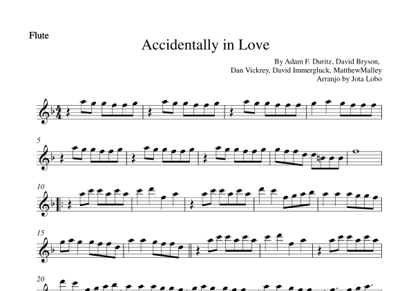 Accidentally In Love (arr. Jota Lobo)