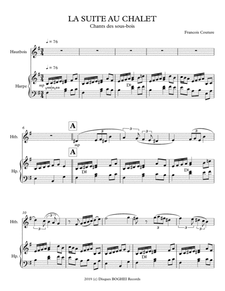 CHANTS DES SOUS-BOIS