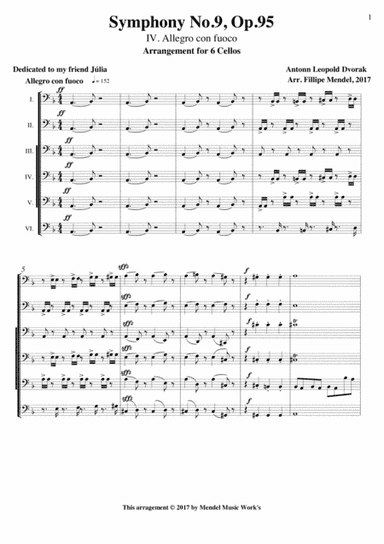 Symphony No.9, Op.95 (IV. Allegro con fuoco) (arr. Fillipe Mendel)