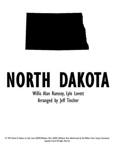 North Dakota (arr. Jeff Tincher)