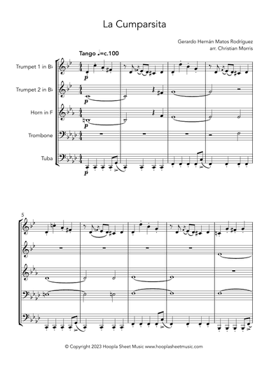 La Cumparsita (arr. Christian Morris)