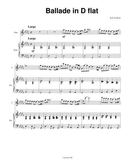 Ballade in D-Flat