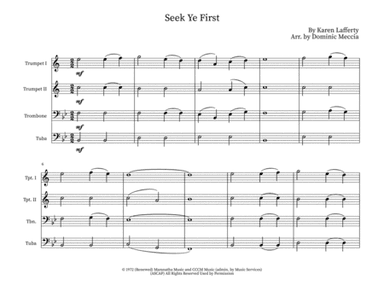 Seek Ye First (arr. Dominic Meccia)