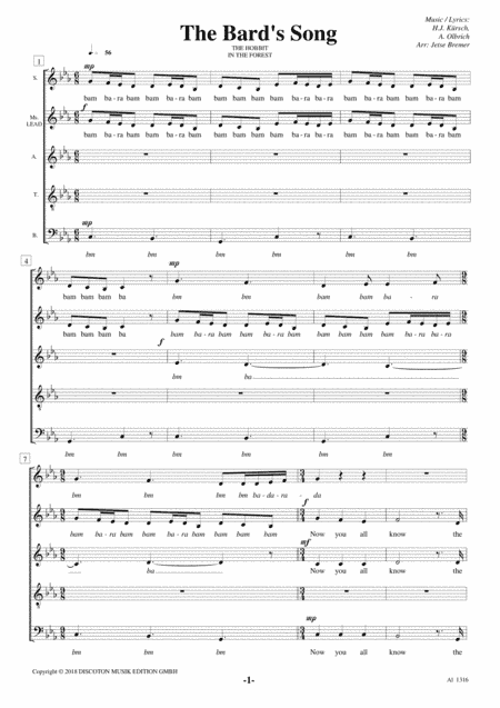 The Bard's Song (arr. Jetse Bremer)