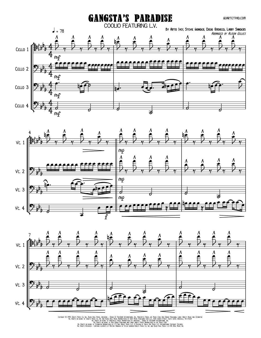 Gangsta's Paradise (arr. Alison Gillies)