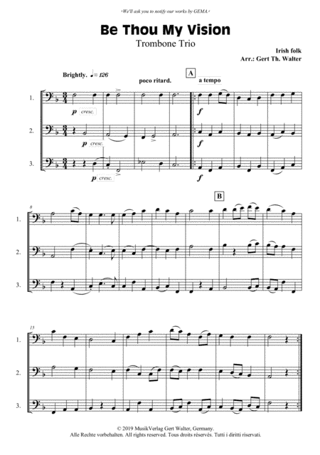 Be Thou My Vision (arr. Gert Th. Walter)