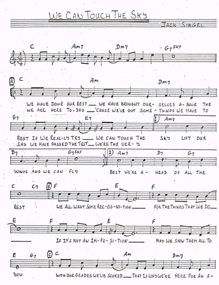 We Can Touch The Sky