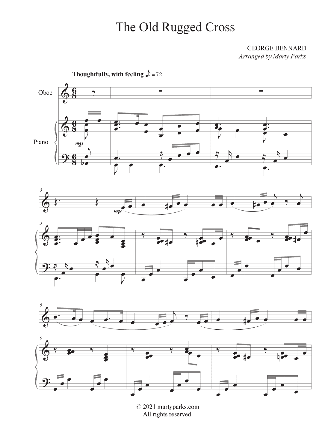 The Old Rugged Cross (arr. Marty Parks)
