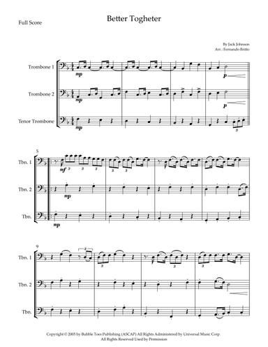 Better Together (arr. Fernando Britto)