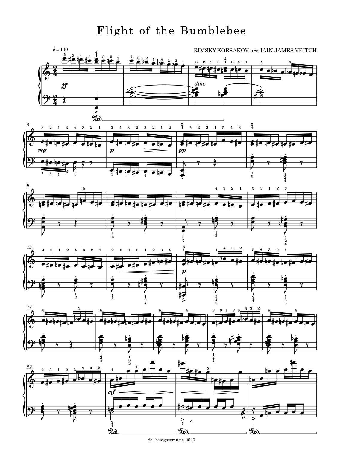 Flight of the Bumblebee (arr. Iain James Veitch)
