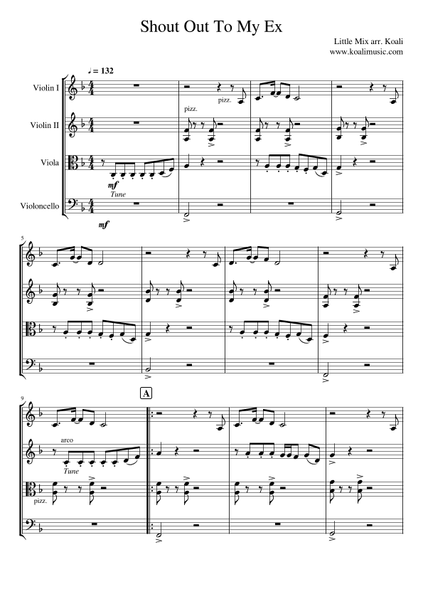 Shout Out To My Ex (arr. KoaliMusic)