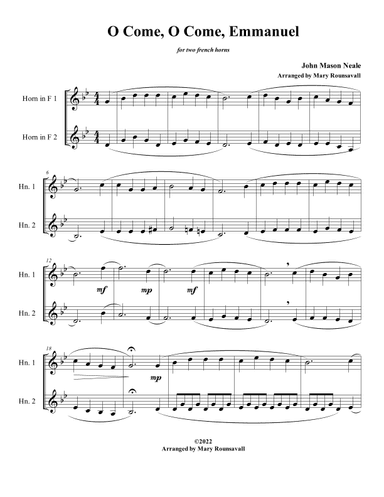 O Come, O Come, Emmanuel (arr. Mary Rounsavall)