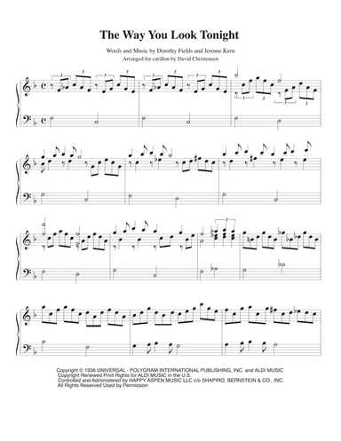 The Way You Look Tonight (arr. David Christensen)