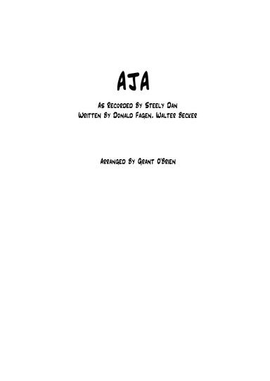 Aja (arr. Grant O'Brien)