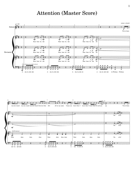 Attention (arr. Hannah Ravyn Mancini)