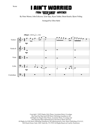 I Ain't Worried (arr. Ellen Harle)
