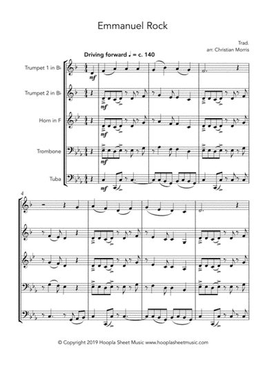 Emmanuel Rock (O Come, O Come Emmanuel) (arr. Hoopla Sheet Music)