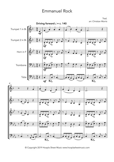 Emmanuel Rock (O Come, O Come Emmanuel) (arr. Hoopla Sheet Music)