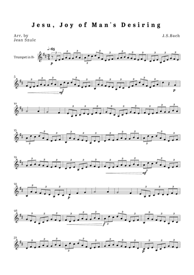 Jesu, Joy of Man's Desiring (arr. Jean Szulc)