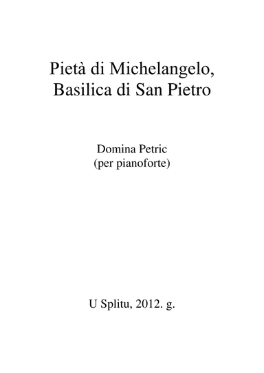 Pietà di Michelangelo