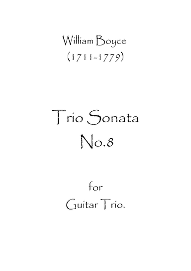 Trio Sonata No.8 (arr. Spence Bundy)