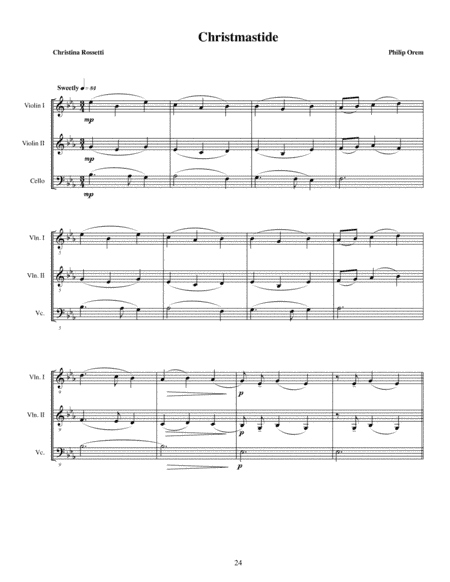 Three Christmas Motets - 3) Christmastide