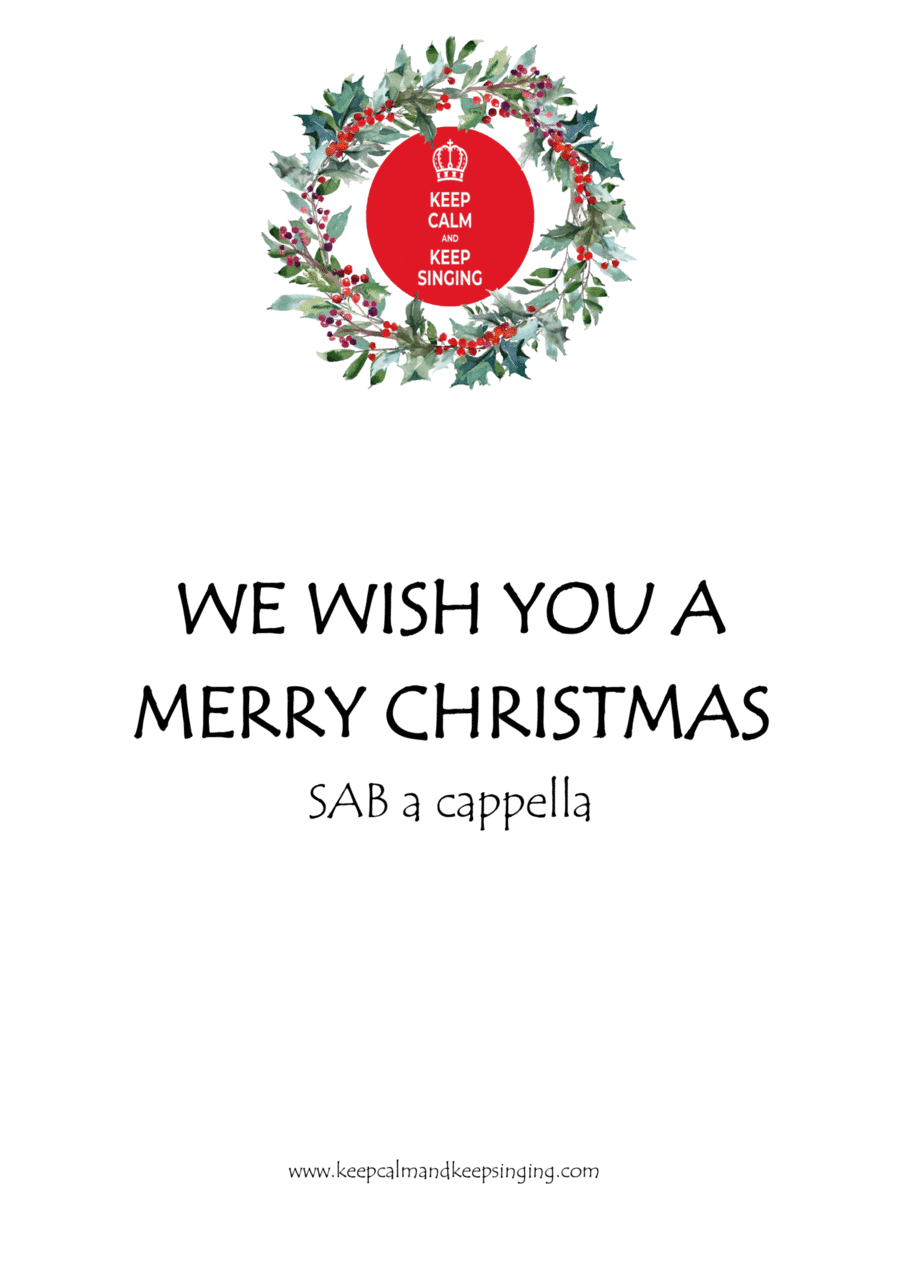 We Wish You a Merry Christmas SAB (arr. Debbie Warren)