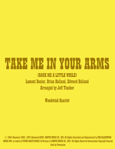 Take Me In Your Arms (rock Me A Little While) (arr. Jeff Tincher)