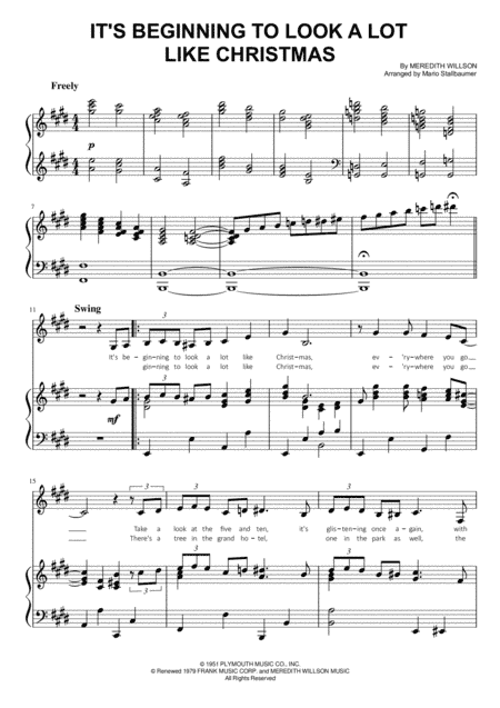 It's Beginning To Look Like Christmas (arr. Mario Stallbaumer)