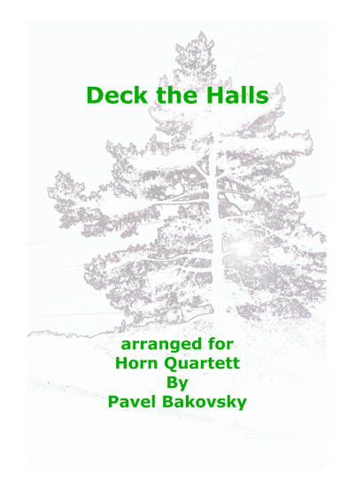 Deck the Halls with Boughs of Holly (arr. Pavel Bakovsky)