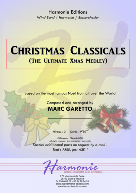 Christmas Classicals - The Ultimate Xmas Medley for Concert Band (arr. Marc GARETTO)