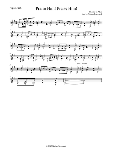 Praise Him! Praise Him! (arr. Nathan Towsend)