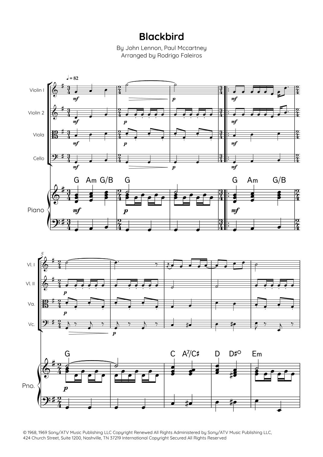 Blackbird (arr. Rodrigo Faleiros)