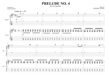 Prelude No. 4 (arr. Art.o Artaud)