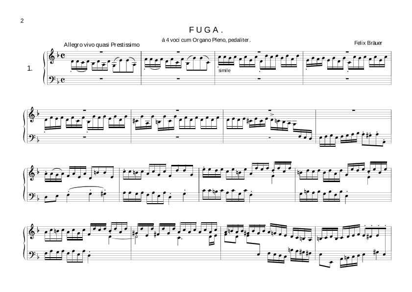 Fuga cum organo pleno